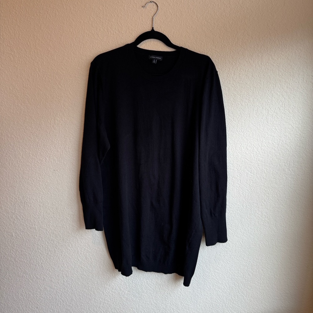 Universal Standard Long Sleeve Black Knit Sweater Dress.  Size‎ L